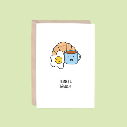 Thanks A Brunch Card | Brunch (Thank You, Teacher, Funny)