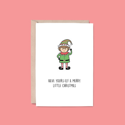 Merry Little Christmas Card | Elf (Holiday, Classic, Funny)