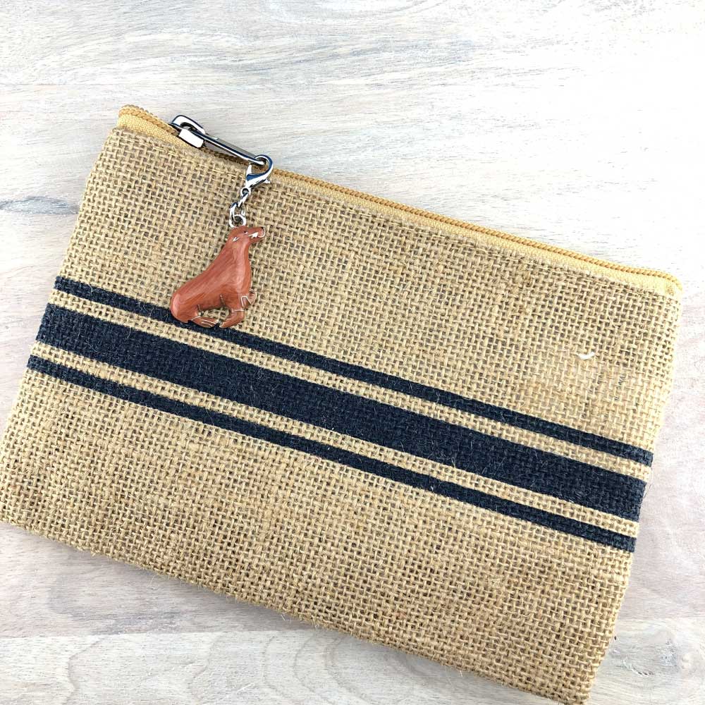 Fur Seal Zipper Charm