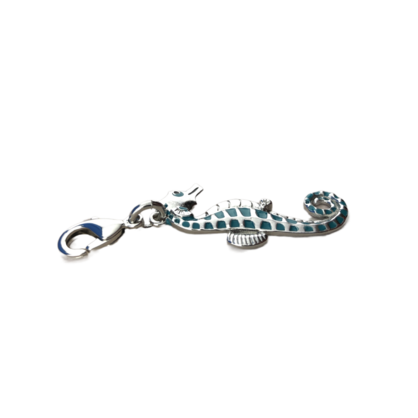 Seahorse Enamel Zipper Charm