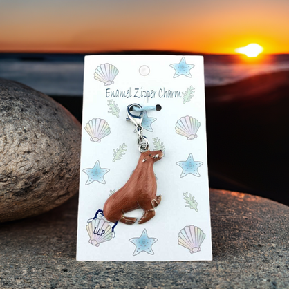 Fur Seal Zipper Charm