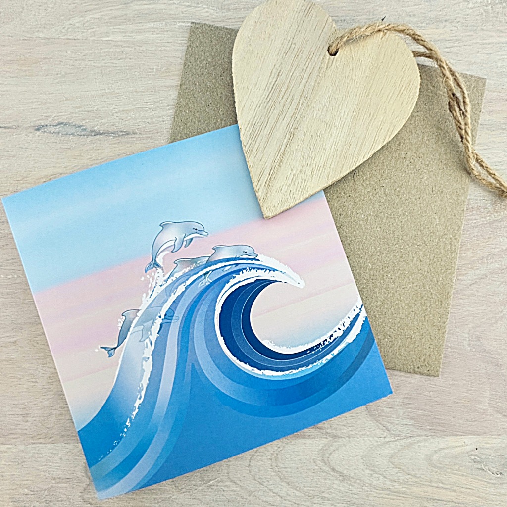Dolphin Wave Riders Card