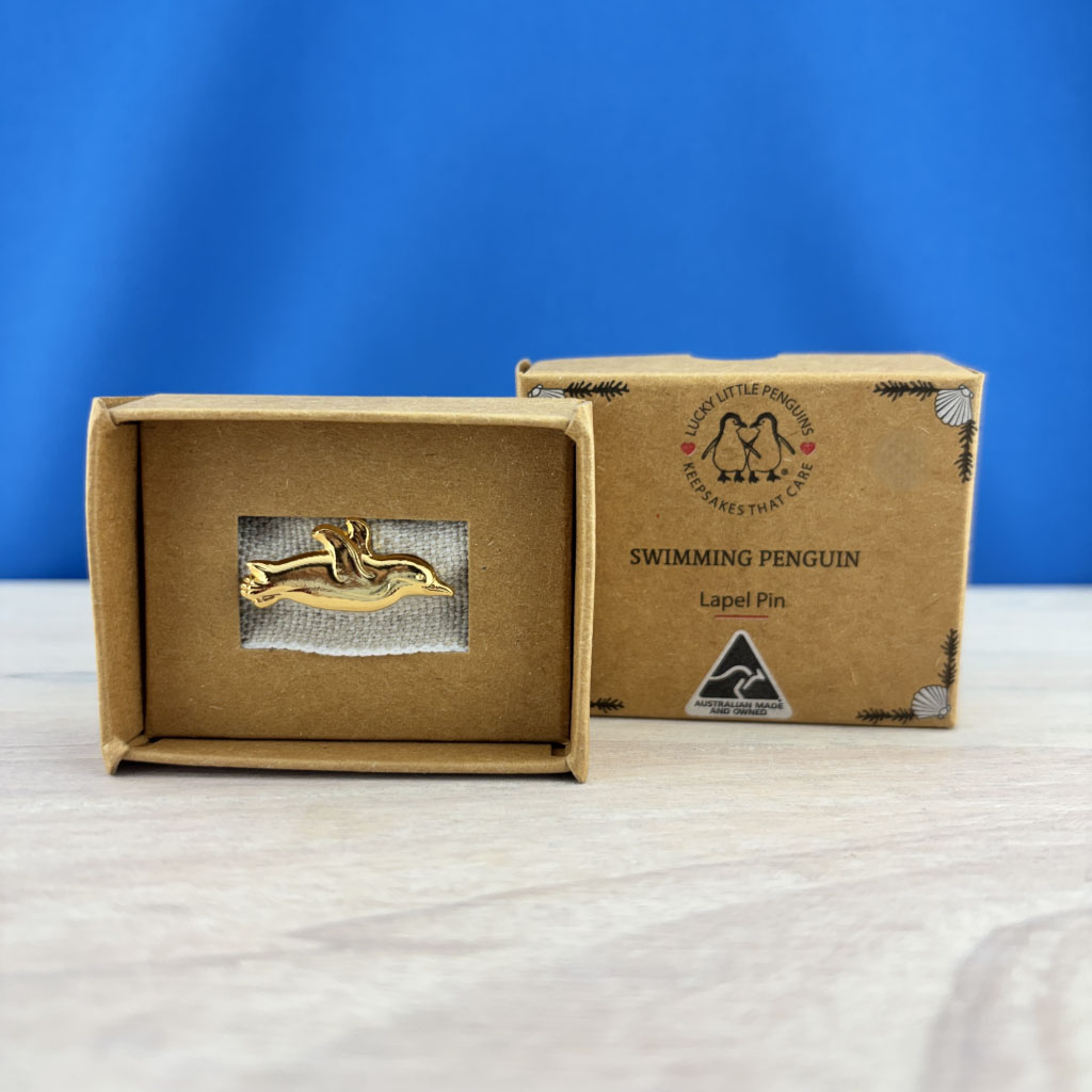 Australian Made Penguin Lapel Pin