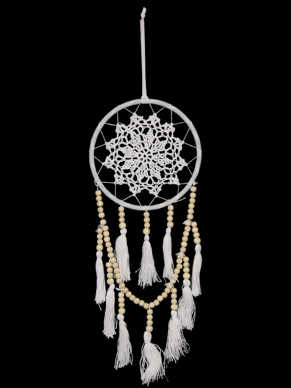 16cm White Crochet Dream Catcher