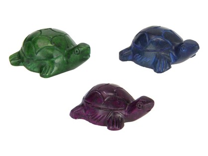 Lucky Soapstone Turtle - Hand Carved
