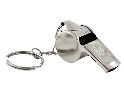 Metal Whistle Key Ring