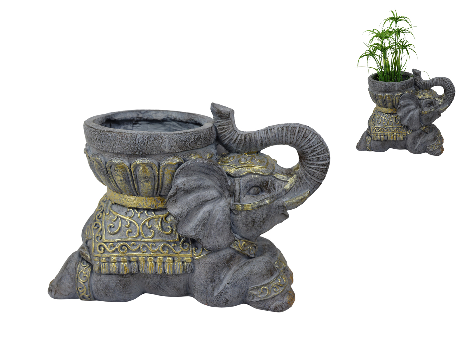 38cm Garden Elephant Pot Holder