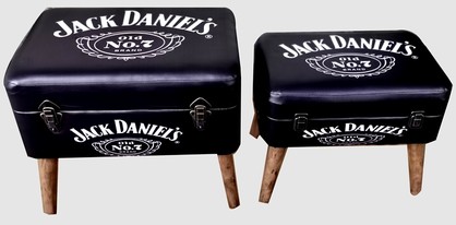 Storage Seats - Jack Daniels, Set of 2