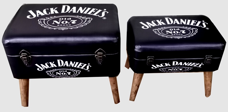 Storage Seats - Jack Daniels, Set of 2