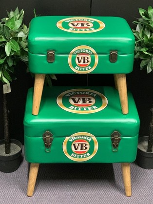 Storage Seats - VB Beer, Set of 2