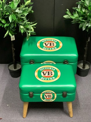 Storage Seats - VB Beer, Set of 2