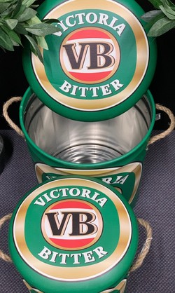 Storage Stools & Cooler - VB Beer, Set of 2