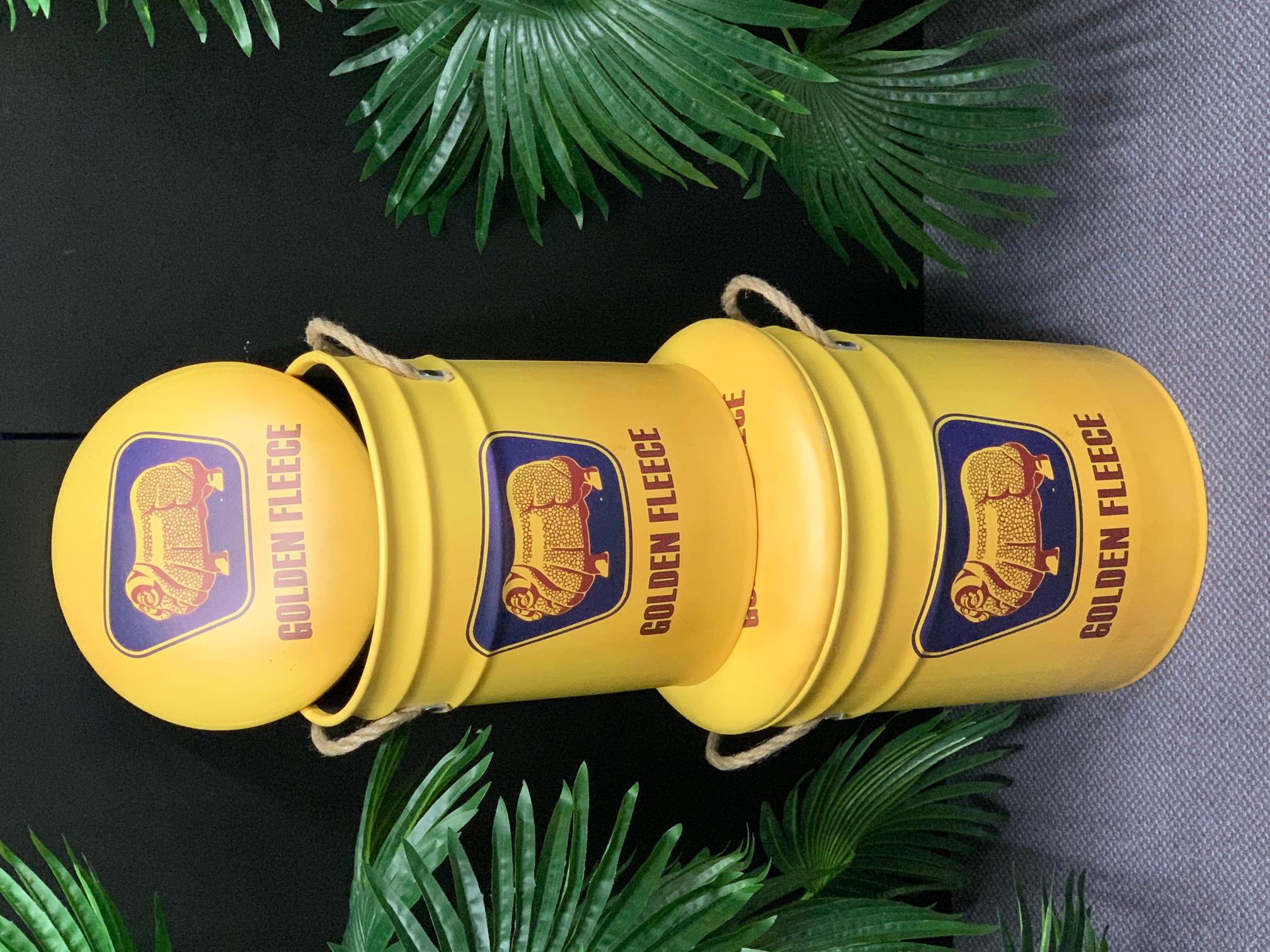 Storage Stools - Golden Fleece, Set of 2 * ON SPECIAL * was $99.50