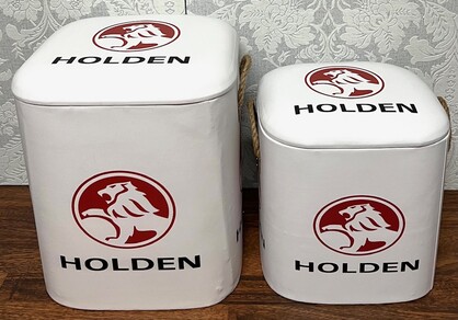 Storage Stools - Holden White, Set of 2