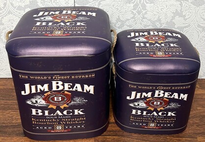 Storage Stools - Jim Beam Black, Set of 2