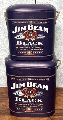 Storage Stools - Jim Beam Black, Set of 2
