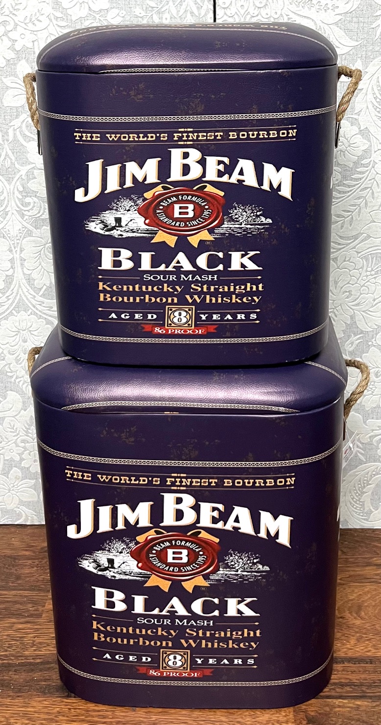 Storage Stools - Jim Beam Black, Set of 2