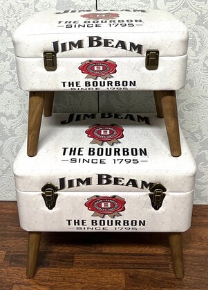 Storage Seats - Jim Beam White, Set of 2