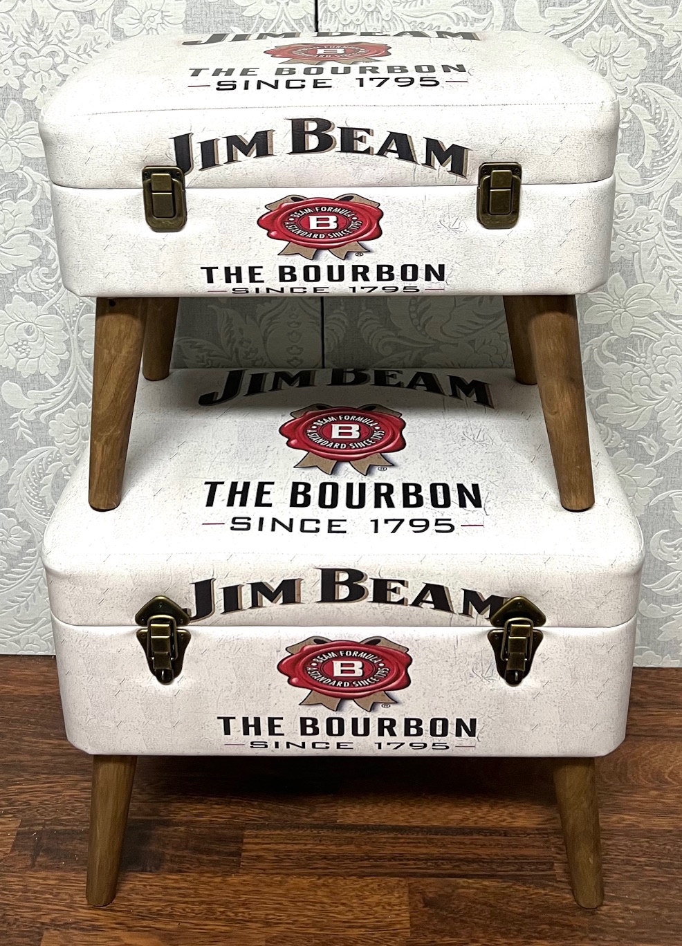 Storage Seats - Jim Beam White, Set of 2