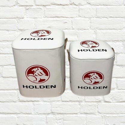 Storage Stools - Holden White, Set of 2