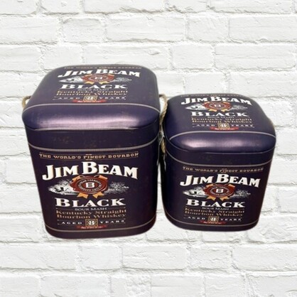 Storage Stools - Jim Beam Black, Set of 2