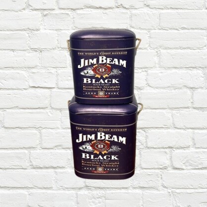 Storage Stools - Jim Beam Black, Set of 2
