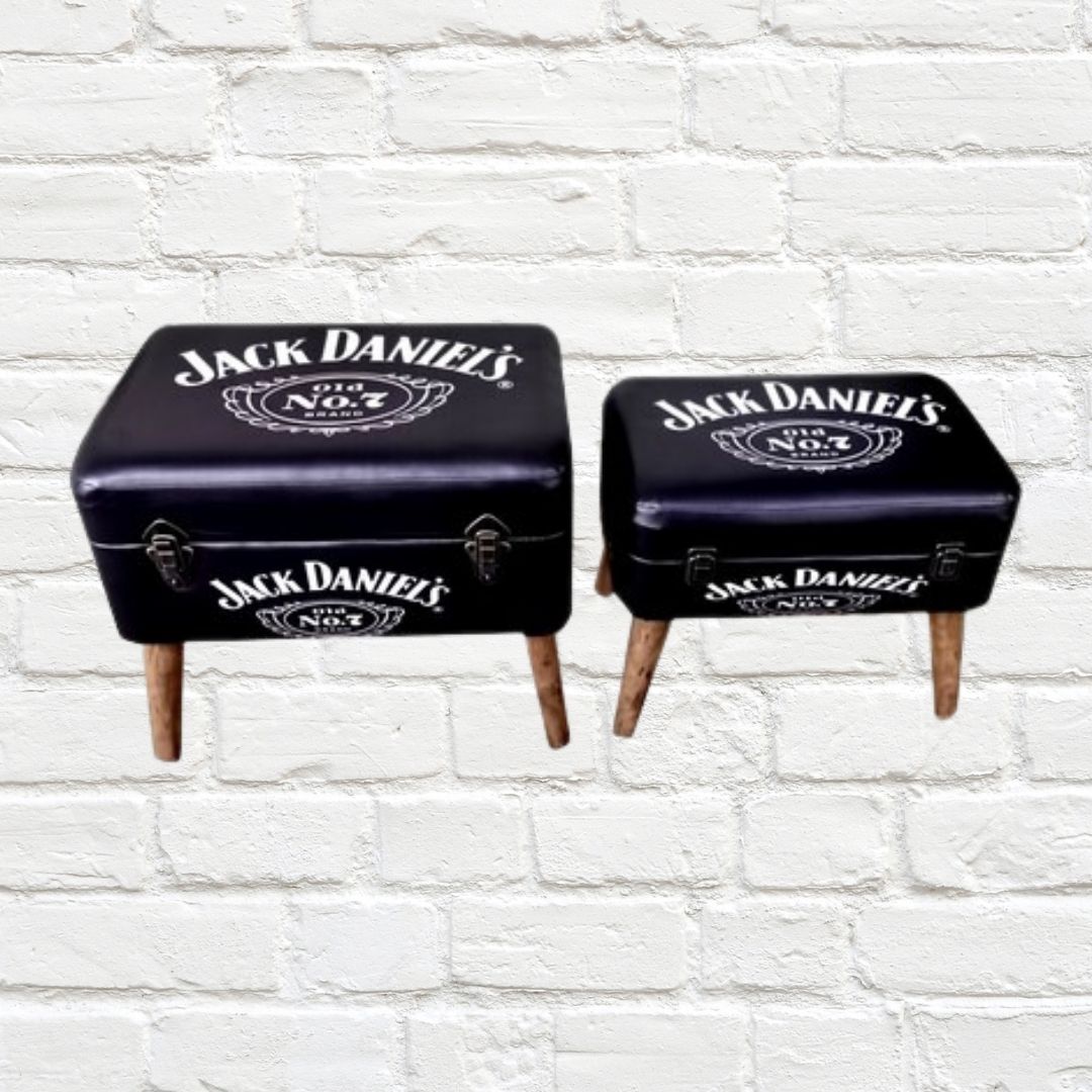 Storage Seats - Jack Daniels, Set of 2