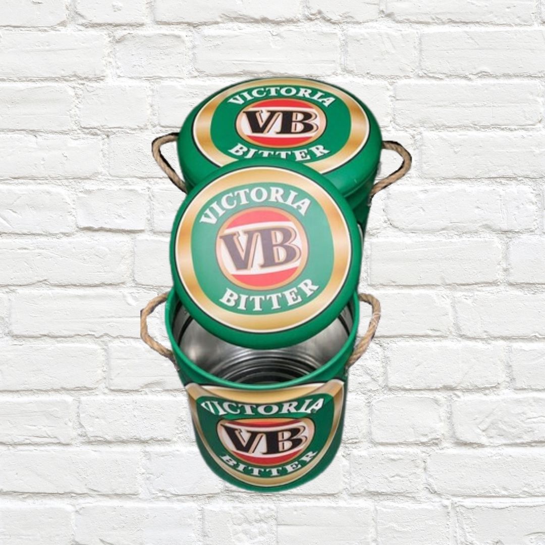 Storage Stools & Cooler - VB Beer, Set of 2