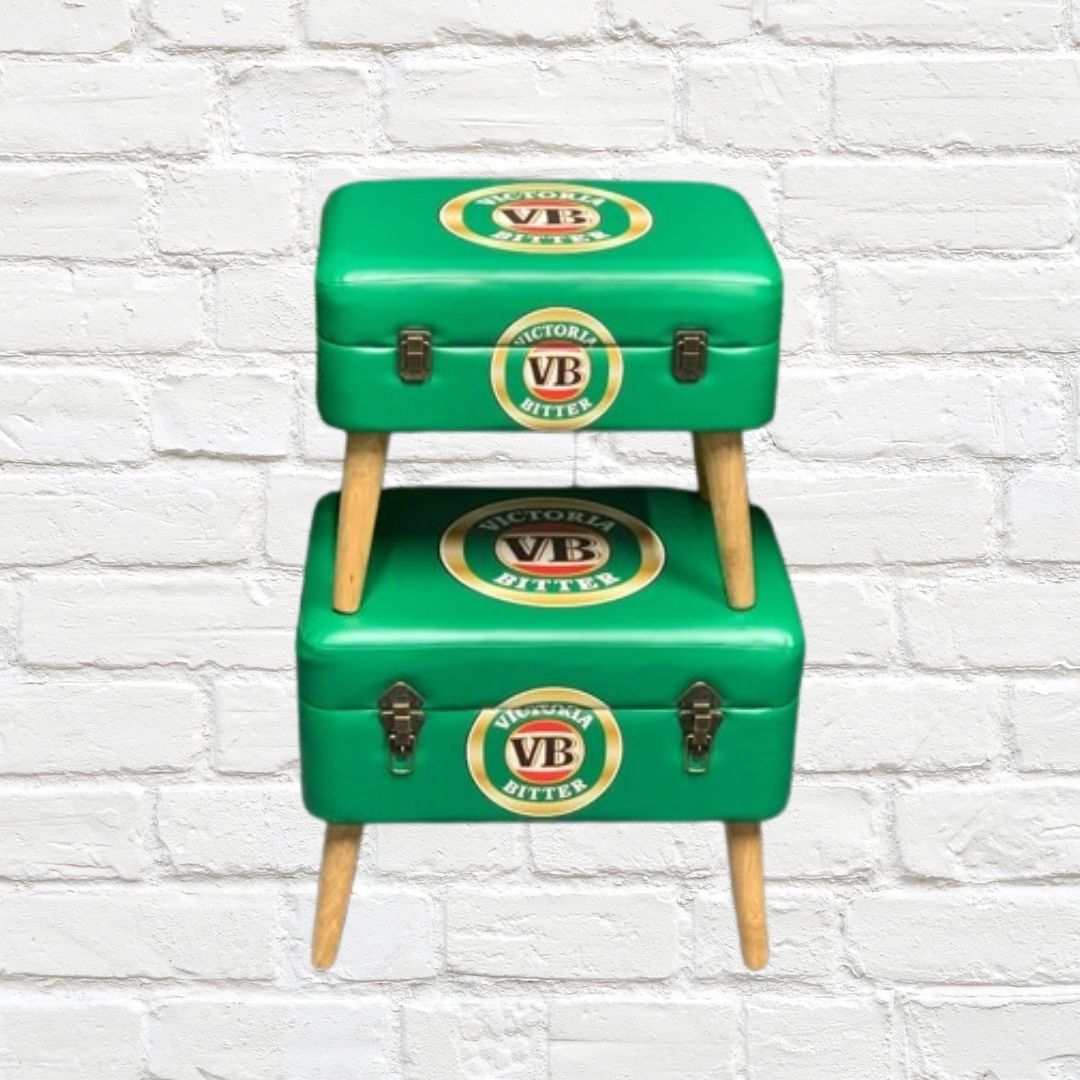 Storage Seats - VB Beer, Set of 2
