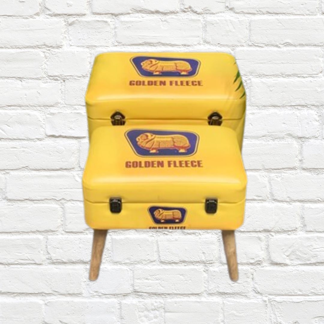 Storage Seats - Golden Fleece, Set of 2
