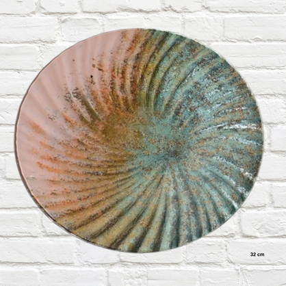 Glass Plates - Tropicana Plate 32 cm Diameter On special was $21.30