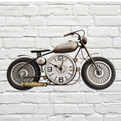 Clock - Motor Bike (wall mount) 41 x 20cm