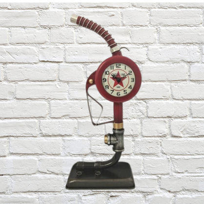 Clock - Petrol Pump 18 x 37cm