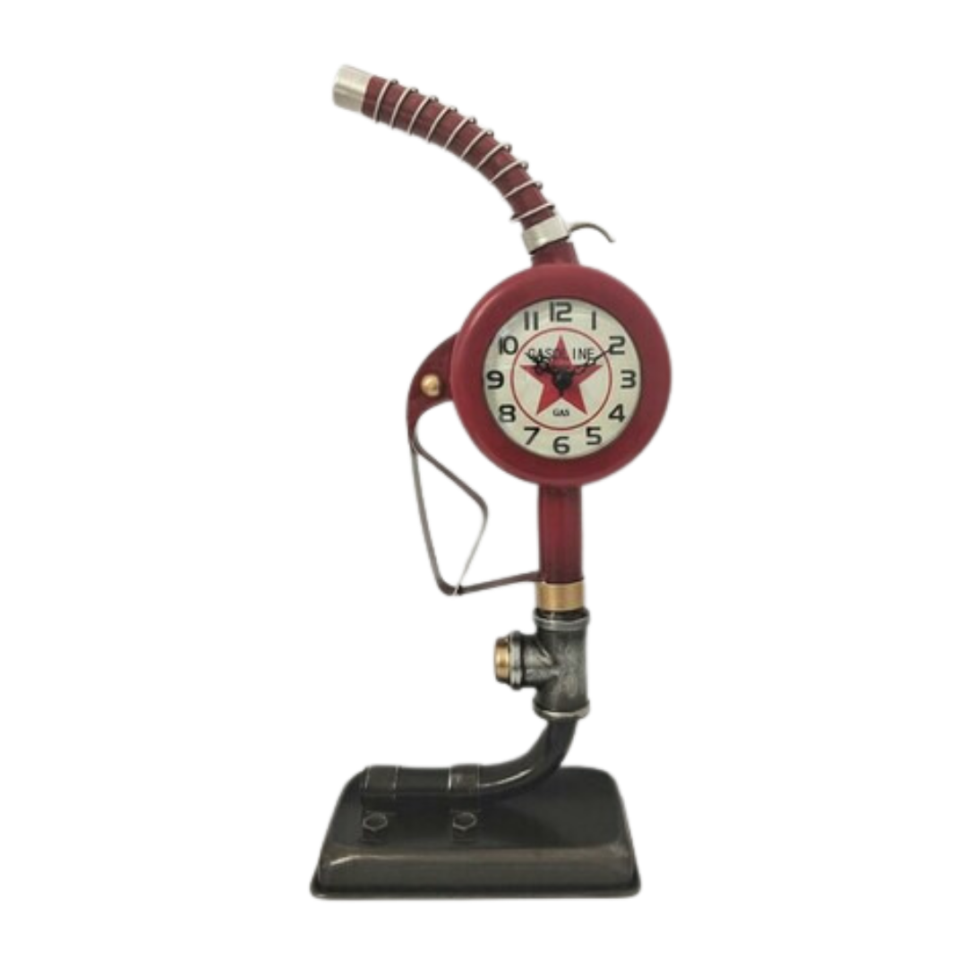 Clock - Petrol Pump 18 x 37cm