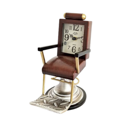 Clock - Barber's Chair 11 x 17 x 21cm