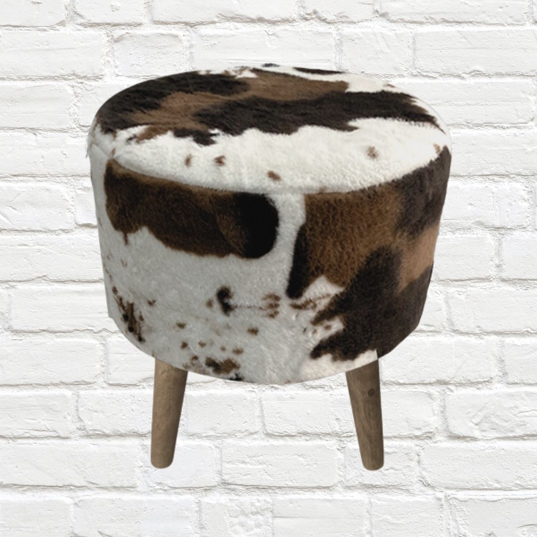 Stools - Stool Brown Cow Hide