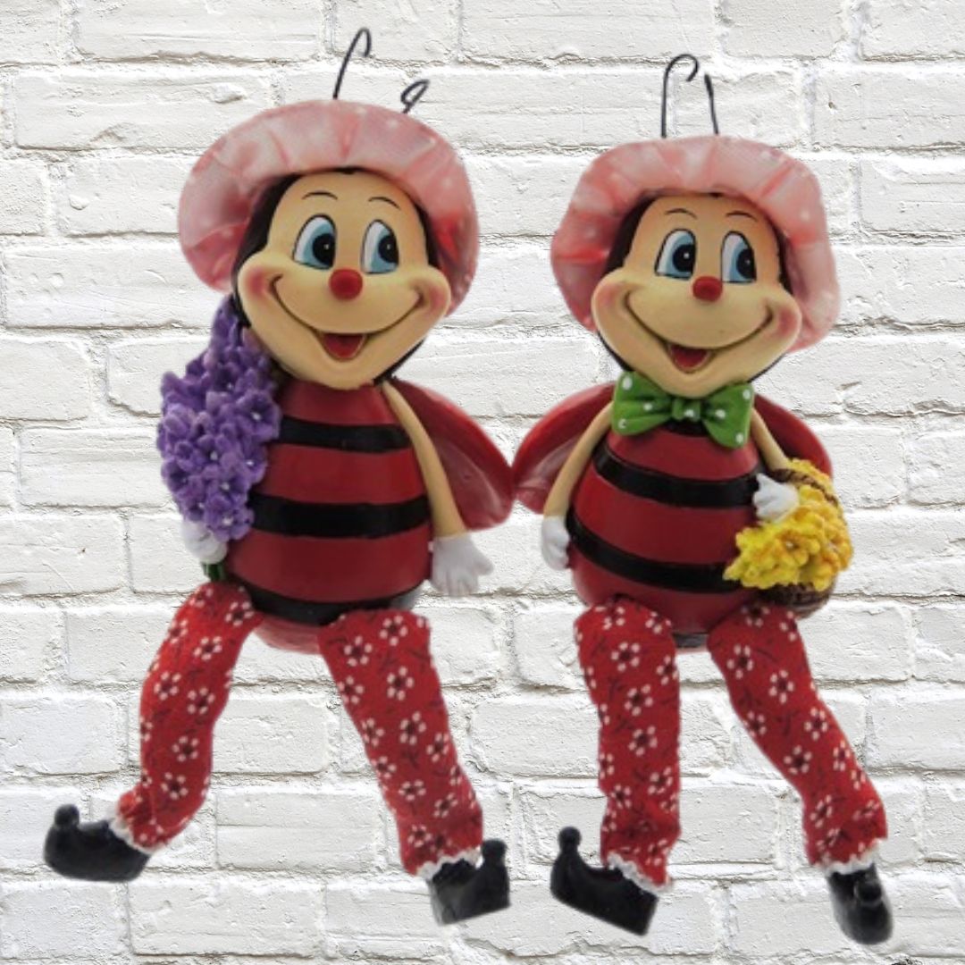 Sitters - Lovely Ladybirds Shelf Sitters - Polyresin 2 Assorted
