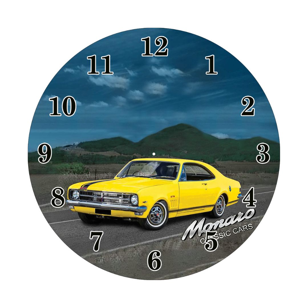 Clock Glass - Yellow Holden Monaro 30cm