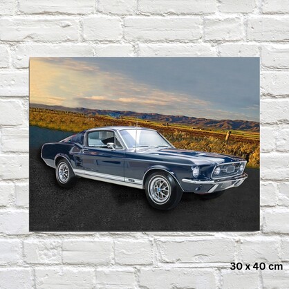 Sign Metal -1967 Ford Mustang 30 x 40cm