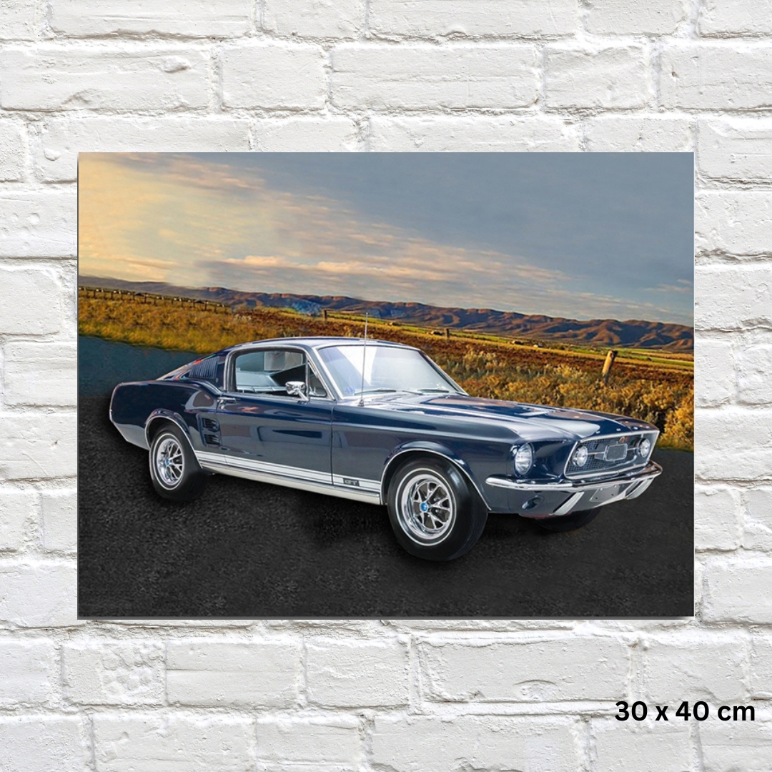 Sign Metal -1967 Ford Mustang 30 x 40cm