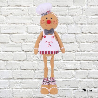 Christmas - Gingerbread Gabriel with Telescopic Legs 76cm *ON SPECIAL* was $39.90