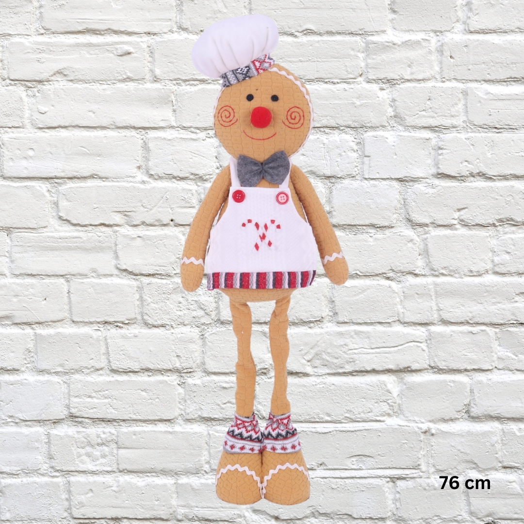 Christmas - Gingerbread Gabriel with Telescopic Legs 76cm *ON SPECIAL* was $39.90