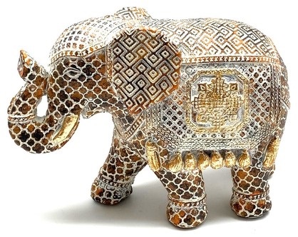 Elephant Indira  Polyresin 17cm