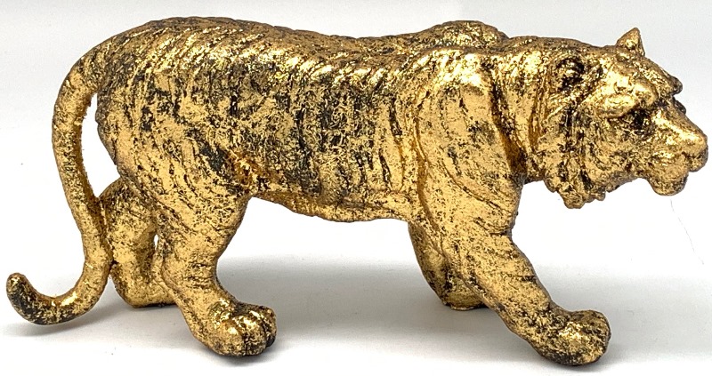 Electra Tiger Gold Polyresin 23cm