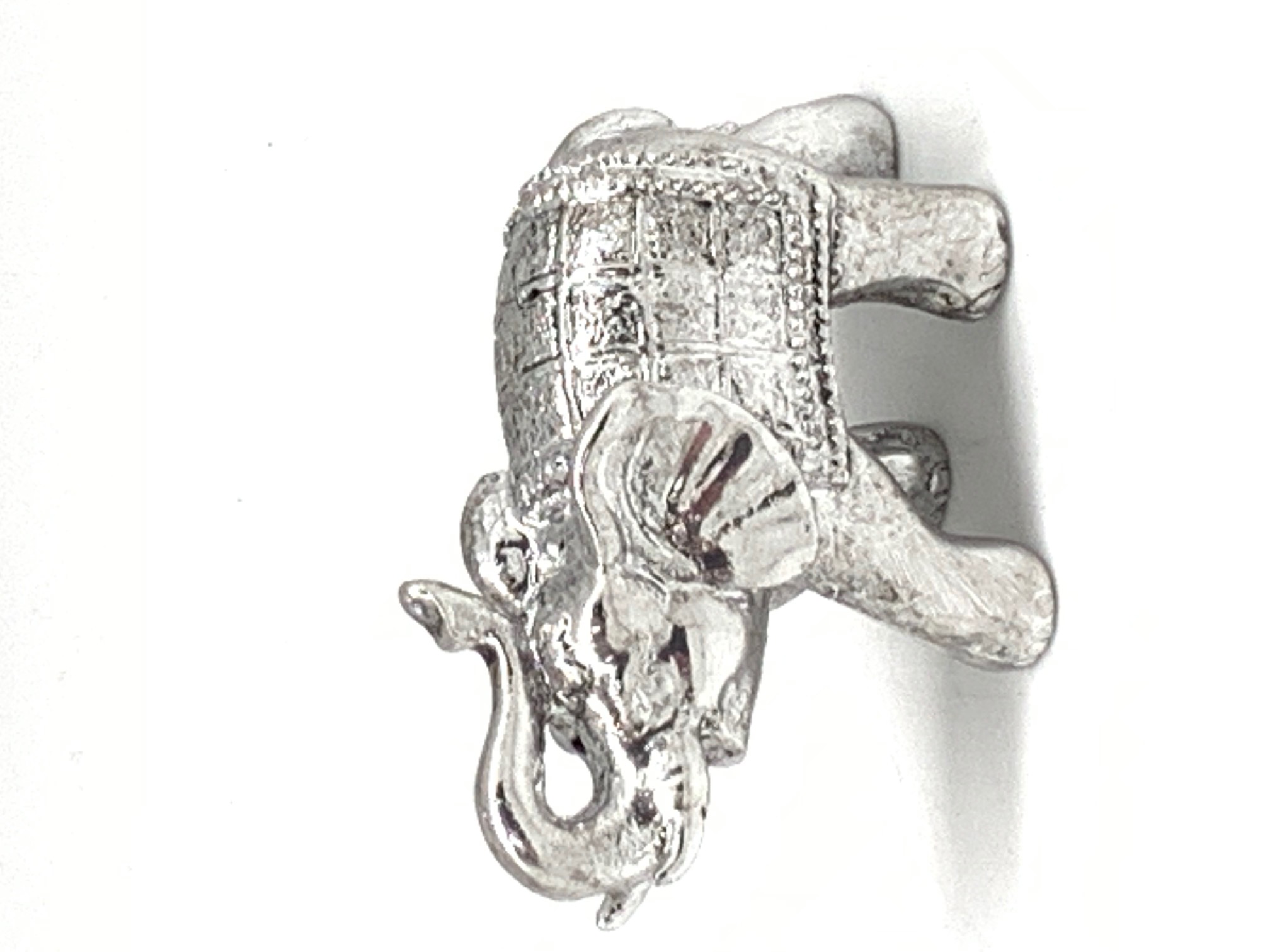 Electra Elephant Silver Polyresin 9cm