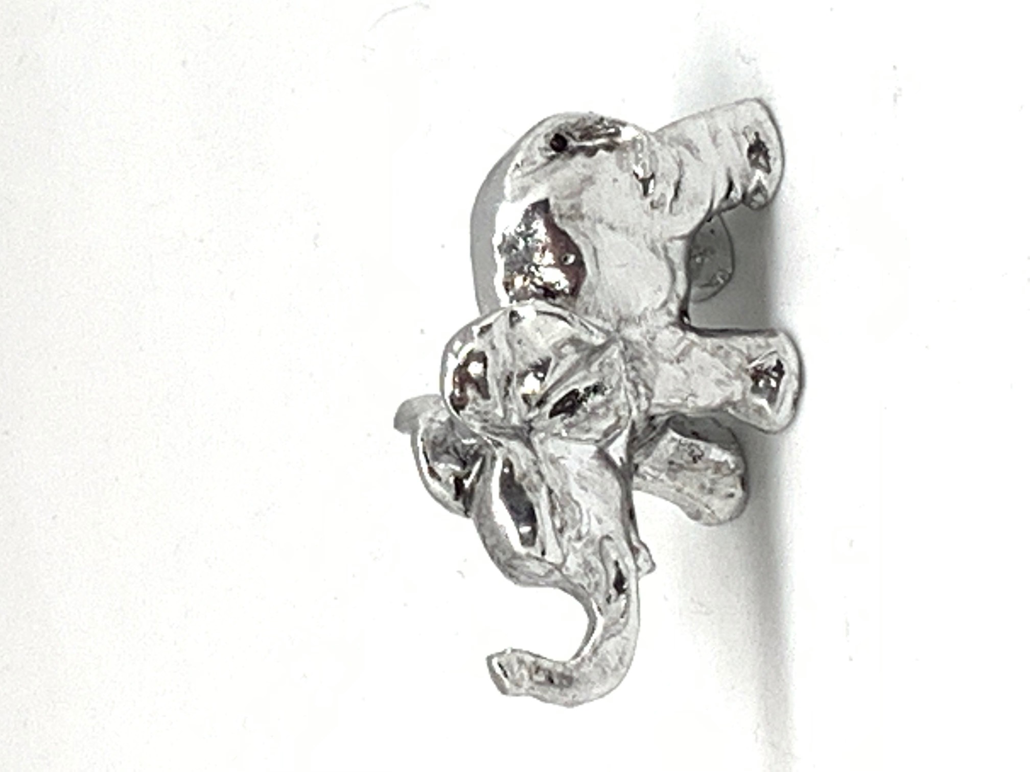 Electra Elephant Silver Polyresin  7cm