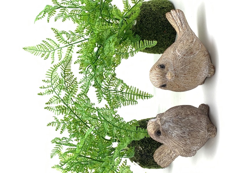 Bartona Birds  Polyresin 11cm 2 Assorted