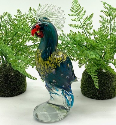 Glass Figurine - Parrot Alexis 21cm