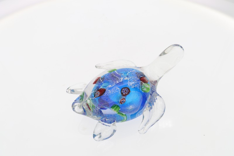 Glass Figurine - Remolino Turtle 12cm