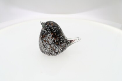 Glass Figurine - Oro Rustico Bird 9 cm